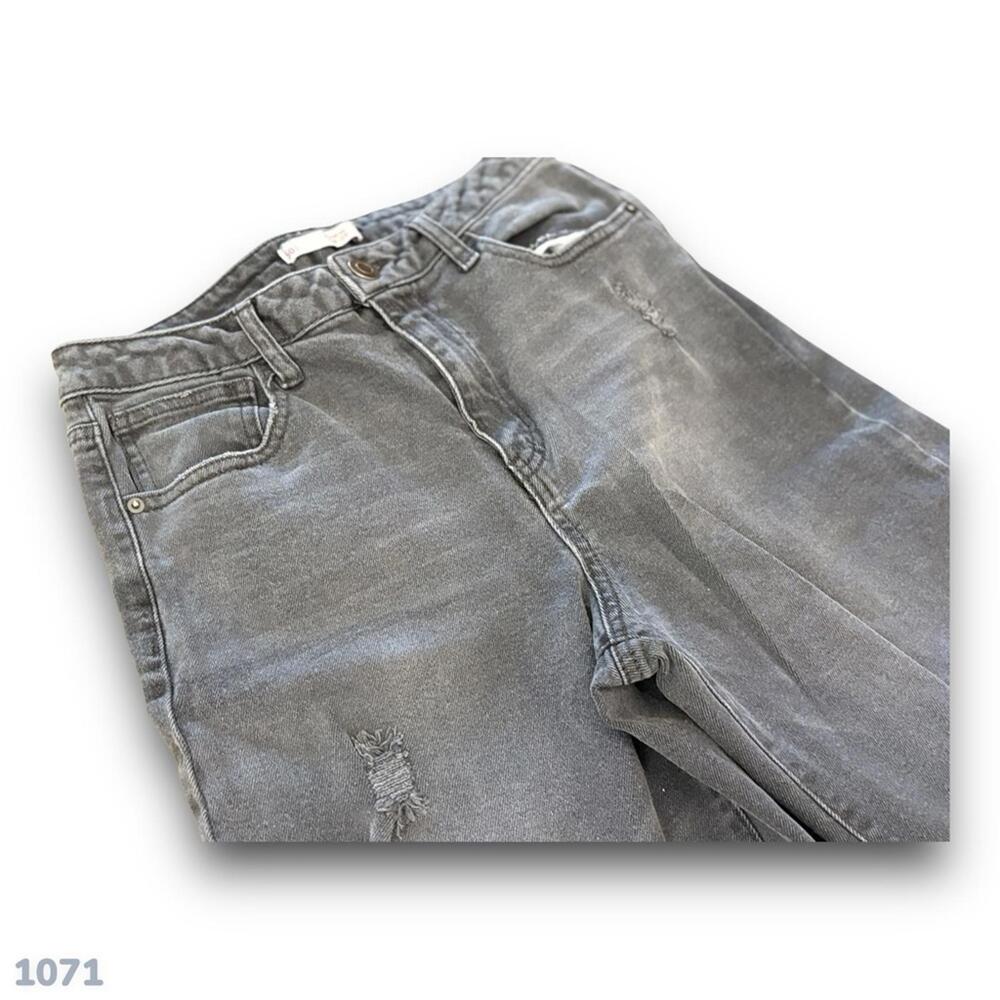 1071 SO Super high rise wide leg jeans 7 (27x30) Black Denim Cute